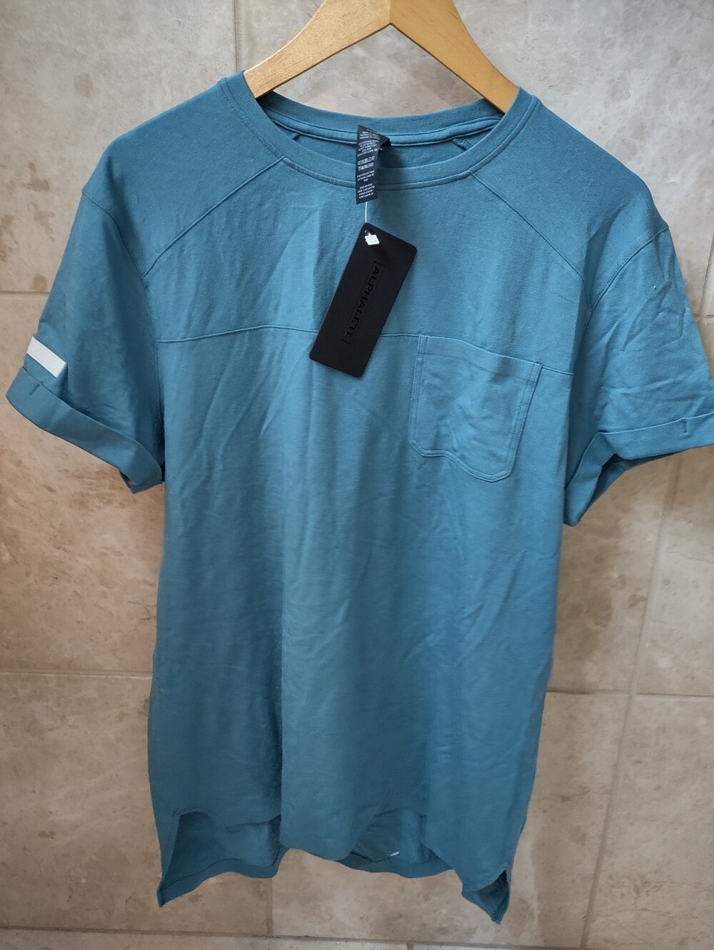 Casual Pocket Tee - Teal Blue